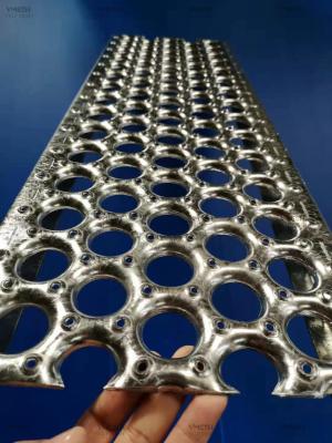 Hot Dip Galvanized 5 Hole Round Channel Perf O Grip Grating 300mm