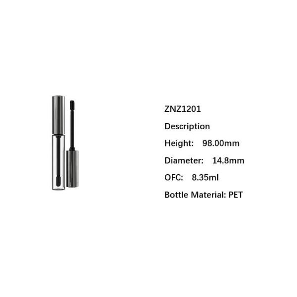 PET 14.8mm Dia Eco Cosmetic Packaging Empty Mascara Bottle