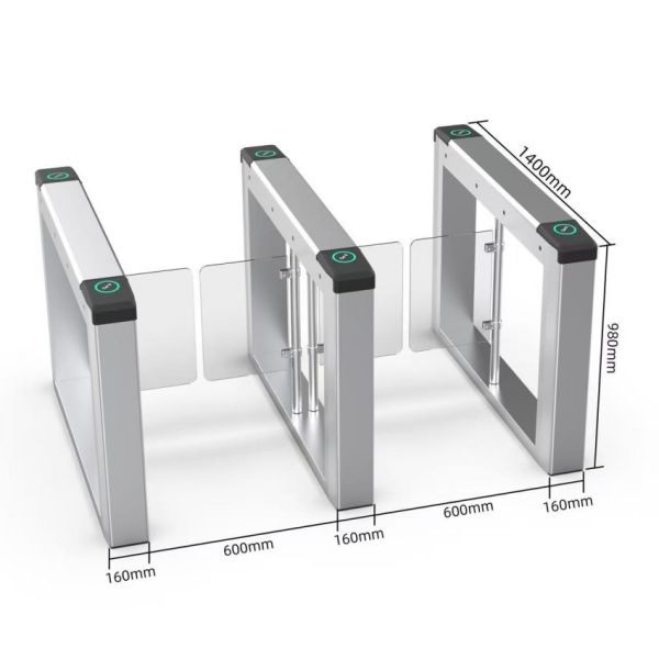 SS304 Fully Automatic Turnstile Gate Two Way RFID Turnstile Gate Access Control