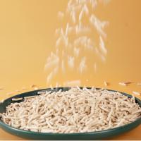 Natural Pure Plant Low Dust Super Clumping Non Stick Bottom Striped Shaped Scented Comfortable Tofu Cat Litter
