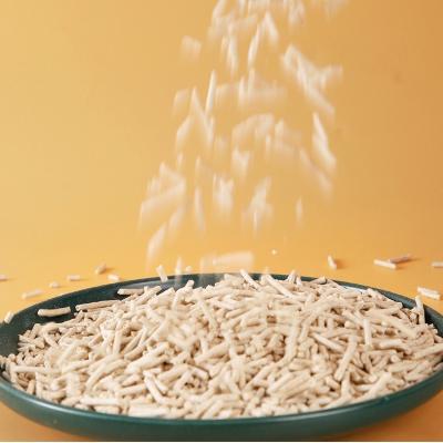 Litière pour chat parfumée super agglomérante en forme de bande, litière de tofu naturelle