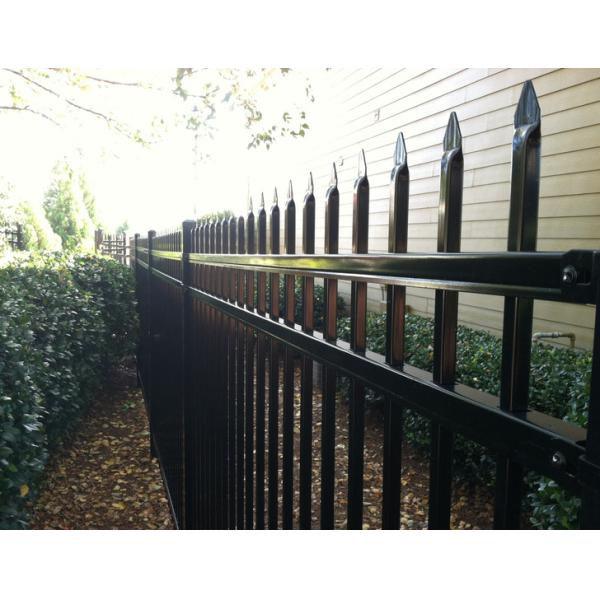 Hot Dipped Galvanized 2100x2400mm Steel Tubular Fencing For Security