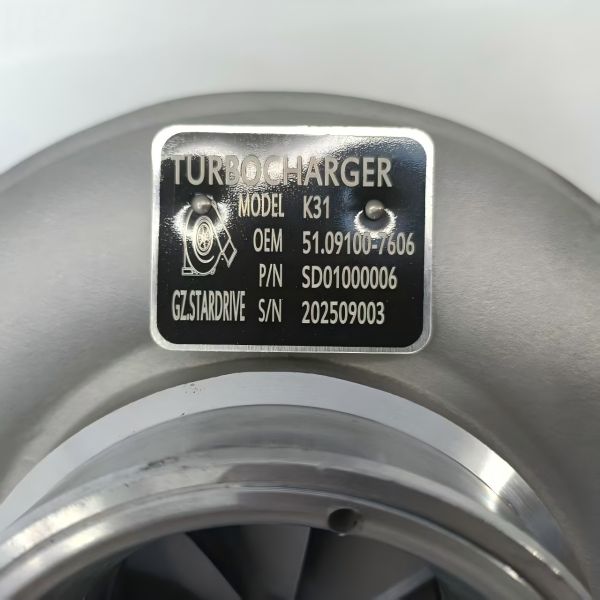 51.09100-7606 k31 Turbocharger For Man truck 420 D2866LF25 engine