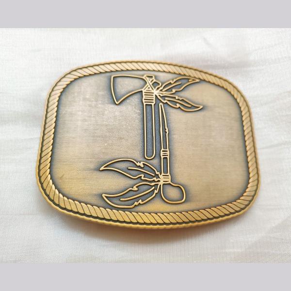 Ceinture en acier inoxydable Boucle en alliage de zinc émail laiton logo personnalisé Ceinture métallique Boucles