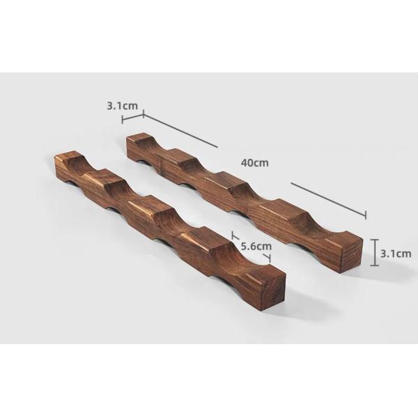 Tabletop Wine Bottle Rack Wooden Wine Display Shelf for Space-Saving Organization