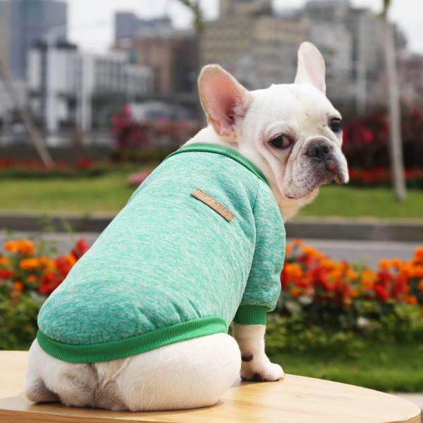 Knitted Puppy Clothes Solid Pattern Polyester Material for Your Four-Legged Companion