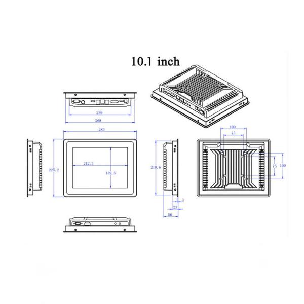 Restaurant IP65 Monitor Self Ordering Kiosk Embedded Industrial Motherboard
