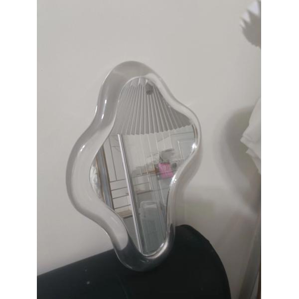 Lighted Acrylic Wall Mounted Magnifying Mirror For Bathroom Vanity