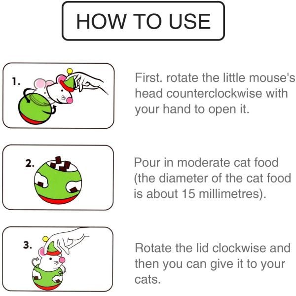 Cat Christmas Mouse  Feeder Interactive Cat Toys Cat Puzzle Toy