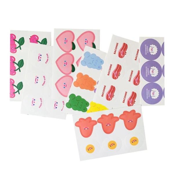 Custom Cute Candy Bear Perfume Sticker , Face Mask Fragrance Paper Stickers