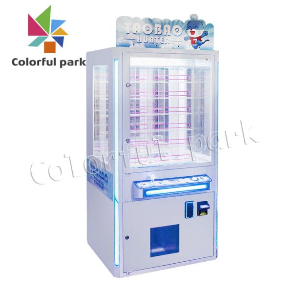 Bill Acceptor Claw Crane Machine , Prize Claw Machine With LED Strip