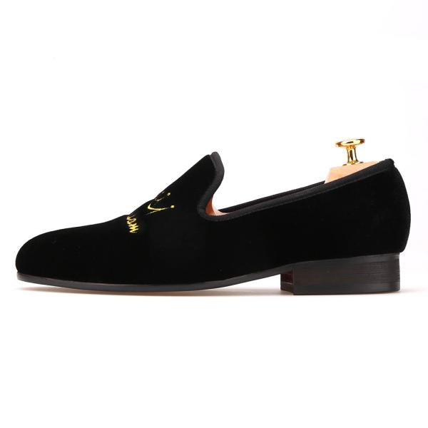 Cor de borracha de Outsole dos preguiçosos inferiores vermelhos de veludo dos homens personalizada para o negócio