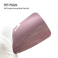 PET-PS026 Pet Vinyl Wrap Film with Crystal Oolong Milk Tea Pink color