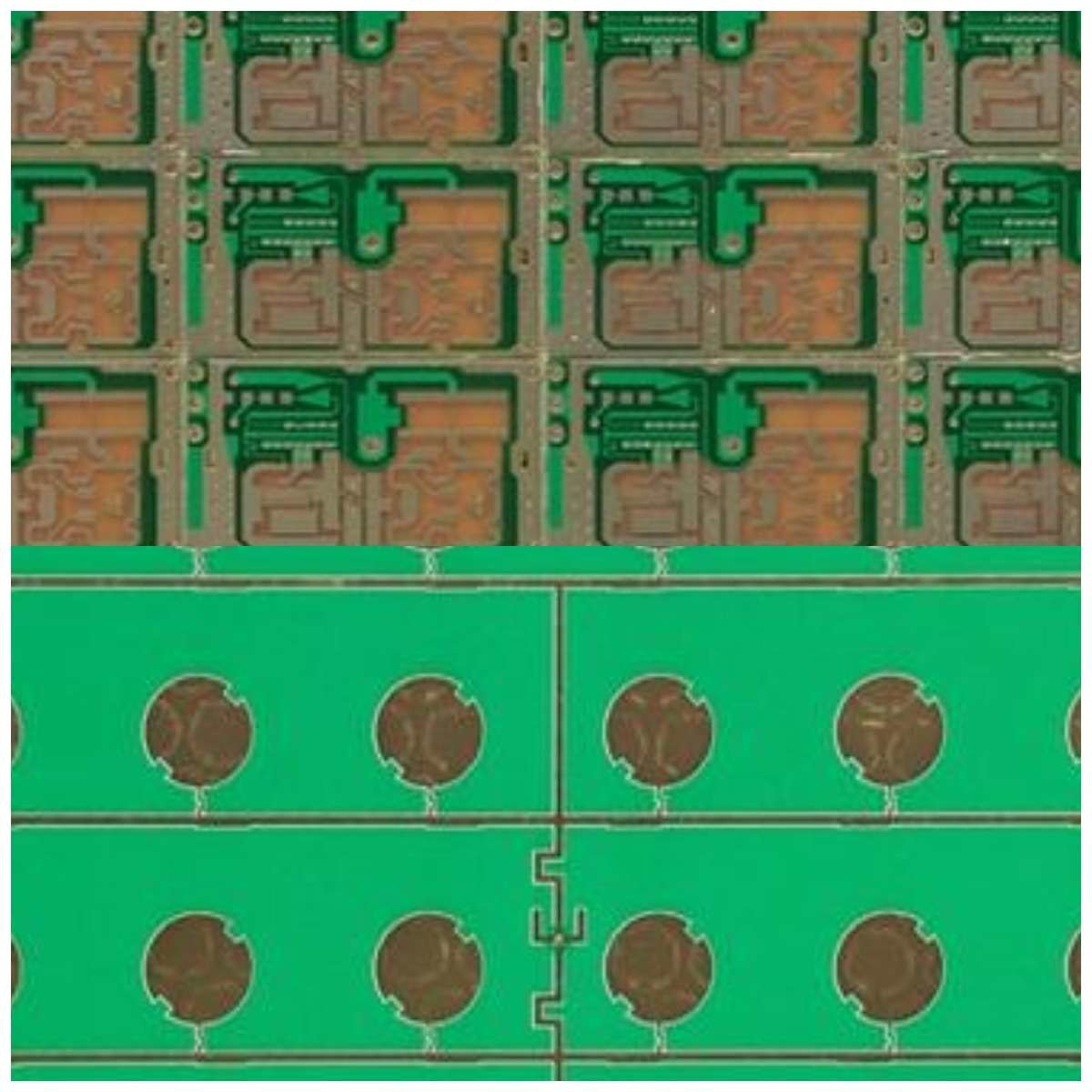 PCB Rohs разнослоистый высокочастотный золото погружения маски припоя зеленого цвета 4 слоев