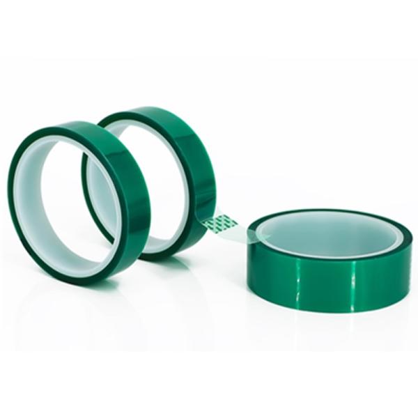 Heat Resistant Silicone Green Masking Tape PET Polyester Powder Coating