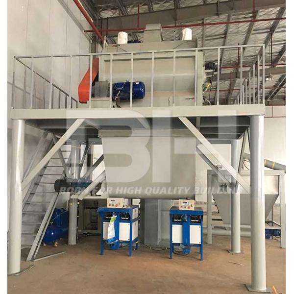 Energy Saving Dry Mix Mortar Manufacturing Plant , Semi Auto Dry Mortar Plant