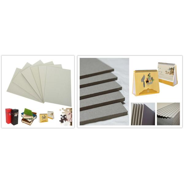 Thickness laminated 3.4mm 2150gsm grey cardboard for desk calendar