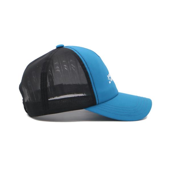 5 Panneau de chapeau de camionneur avec logo personnalisé broderies Voyage Sports Baseball Casquettes Mesh Hommes Plain Foam Blanc