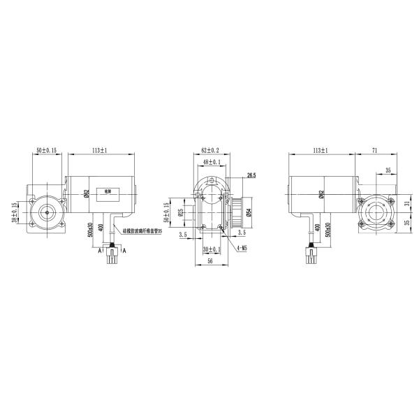63BLX01A-001WG15 мотор 1A 36V 114W коробки передач червя DC колес 220rpm