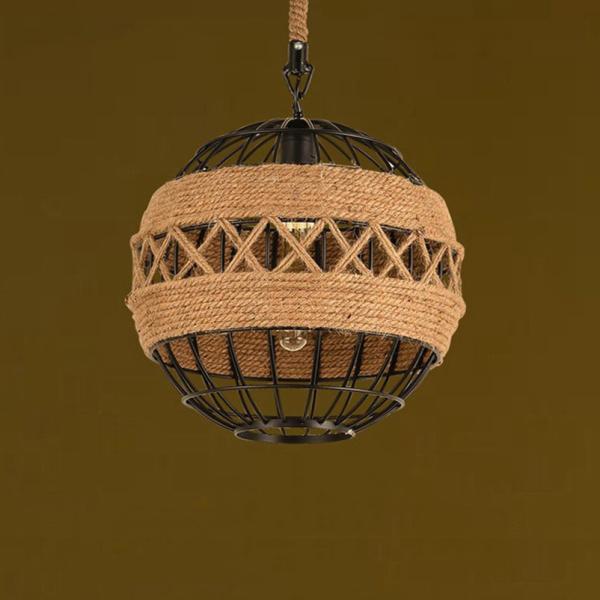 American Loft Rural  Rope Pendant Lamp Industrial Restaurant Bar Cafe Light Pendant Lamp(WH-VP-122)