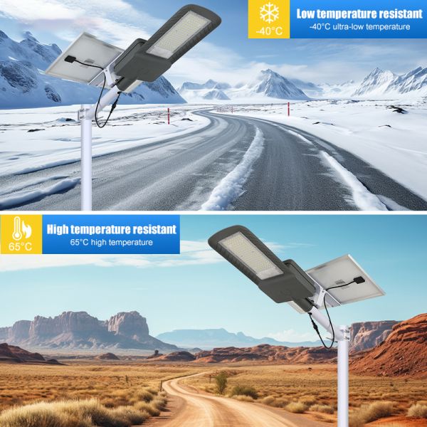 Outdoor LED Solar Street Light Waterproof IP65 Rating Garden Backyard Wall Courtyard Night Lighting