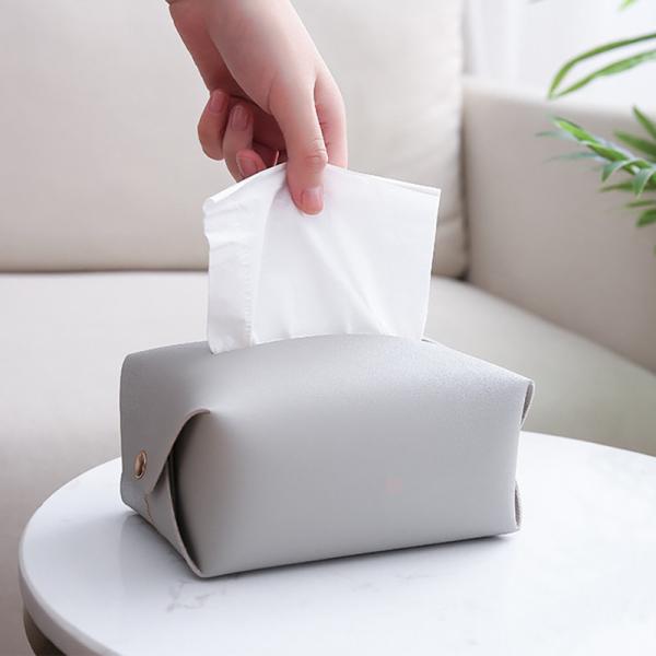 PU Leather Sun Visor Napkin Holder CNAS 8.86x4.33x0.79 Inches