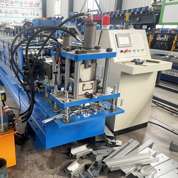 Steel Profile Fast Change Casstte C U Purlin Roll Forming Machine Two Functions