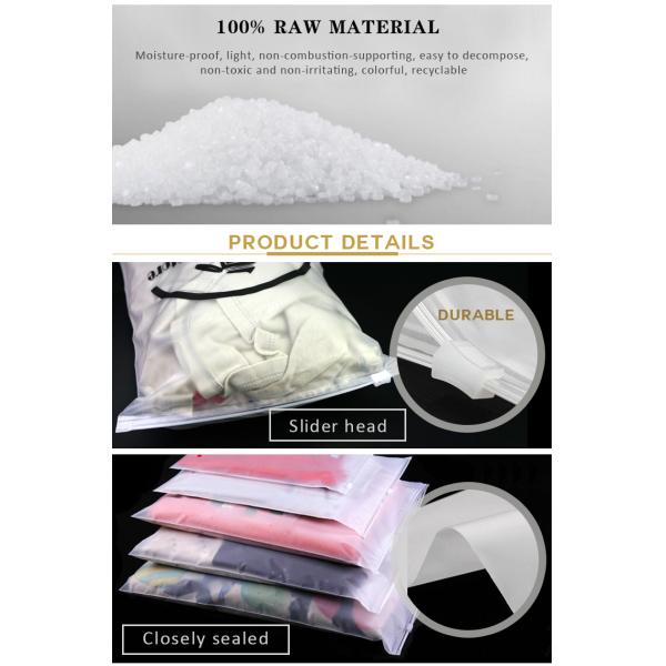 Custom Logo Apparel Zipper Clear Plastic PVC Slider Zipper Bag Cosmetic/Storage bag slider zip lock packing bag zipper