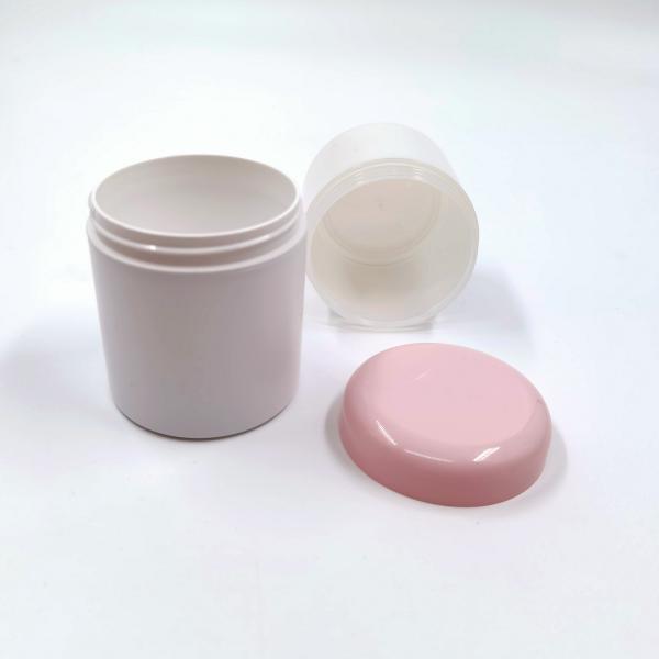 Recipiente plástico do creme de cara da máscara do cabelo do frasco 100ml 120ml 180ml dos PP da parede dobro