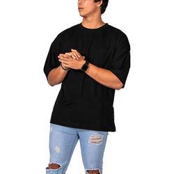 Custom Mens Oversized T-Shirt Heavyweight Hip Hop Men Cotton Spandex T-Shirt Causal Tshirt for 3D Puff Print T-Shirts for Men