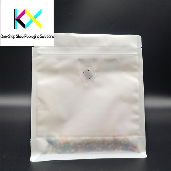 250g Coffee Packaging Bag Aluminum Foil Flat Bottom Side Gusset Bag Multicolor