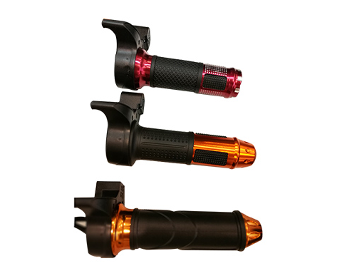 Пластиковый электрический дроссель велосипеда с переключателем, электрическим сжатием ручки велосипеда