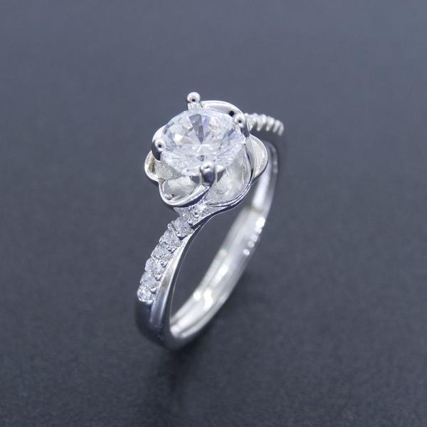 Crown Shaped Couple Wedding Rings For Man And Woman With Cubic Zirconia