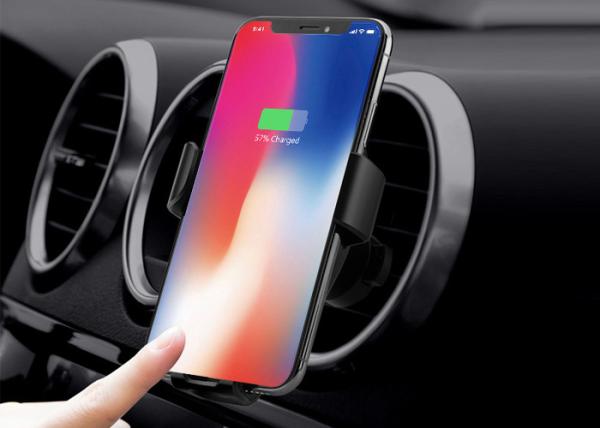 Auto Lock Black Gravity 5W QI Wireless Car Charger