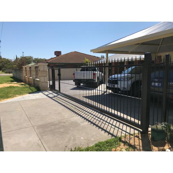 8FT Galvanized Wrought Iron Fence Q235 Steel For Residential