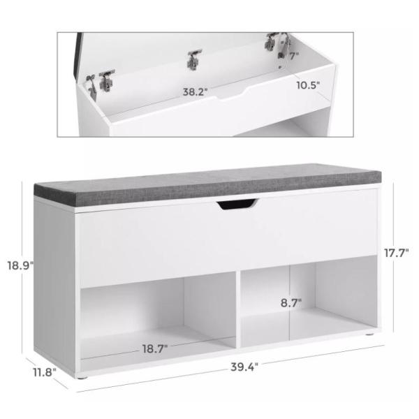 SGS Entryway Small Cube Shoe Rack Furniture Wooden Shoe Cupboard With Seat