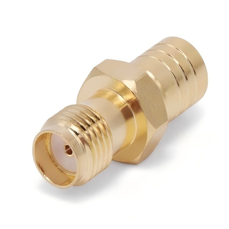 Gold Plated Brass SMA to SMB Female to Female RF Adapter for DC-4GHz Applications