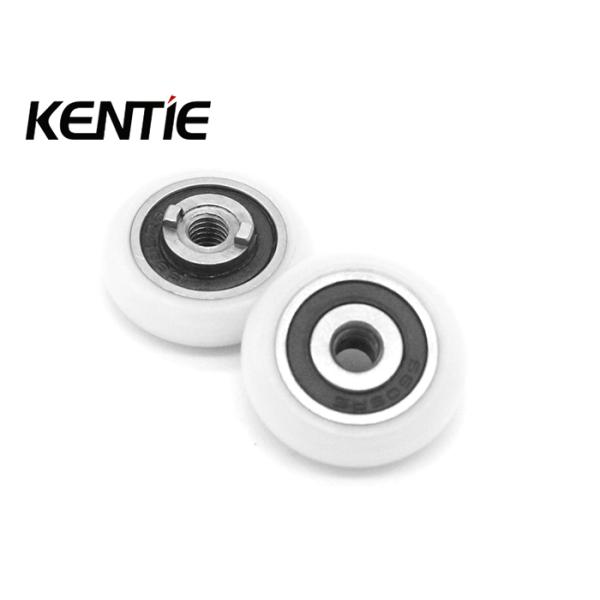 Inner Ring M4 Thread Glass Door Metal Roller Wheels With M4 7.1x19x5mm