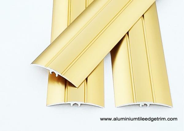 2.7m Aluminium Floor Threshold Strips / Transition Trim With Sandblasting Gold