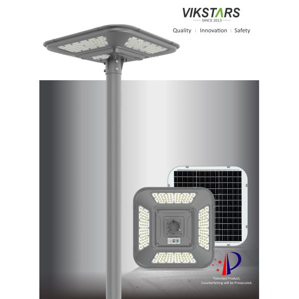 Outdoor IP66 Street Lamp Lawn Patio Yard Walkway Landscape Waterproof With Remote Control