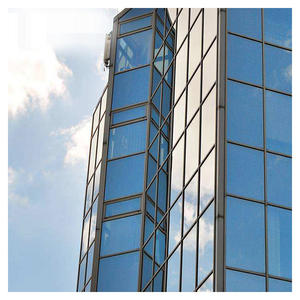 Double Glazed Aluminum Glass Curtain Wall Facade 19mm Thickness