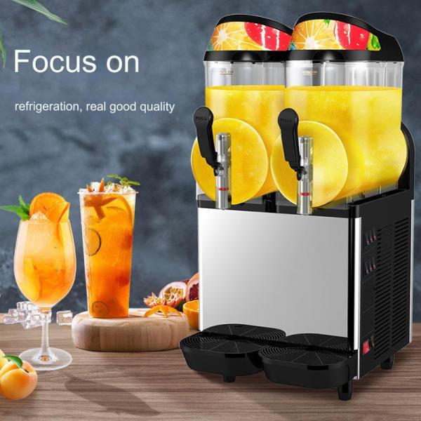 74 KG Double Cylinder Smoothie Slush Soft Ice Cream Machine Enhance Your Hotel's Menu