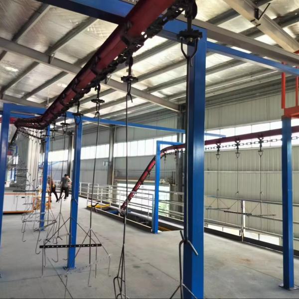 Linha de montagem de pulverização eletrostática de aço profissional para oficina não padrão OEM
