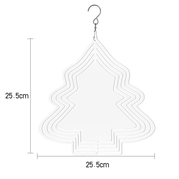 Sublimation Wind Spinner Blanks Personalized Custom Printed Aluminum Hanging Garden Christmas Decoration Wind Chimes