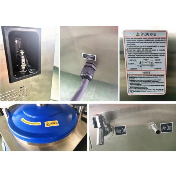 Automatic Stainless Steel Laboratory Steam Sterilization Equipment 50L 75L 100L