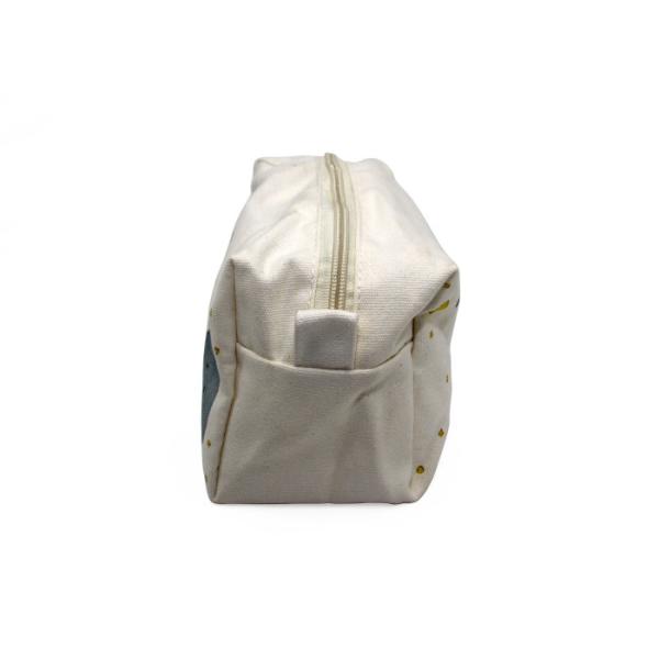 Attractive Design Makeup Cosmetic Bag Cotton Canvas Women For Travel