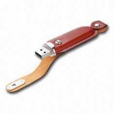 Memoria USB AT-030A del cuero del regalo de la promoción