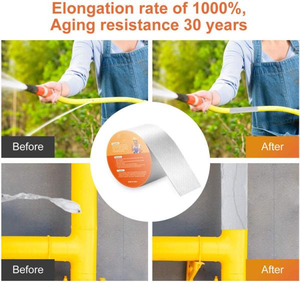 Main Material Butyl Waterproof Flashing Tape with Alumimu Foil Squeeze out