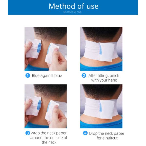 Hairdressing Barber Salon Tools Disposable Neck Paper Salon Accessories Stretchable