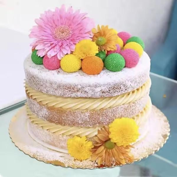 12 inch Custom Design Food Grade Round Cake Tray Gold Cake Board for Cake Packing
